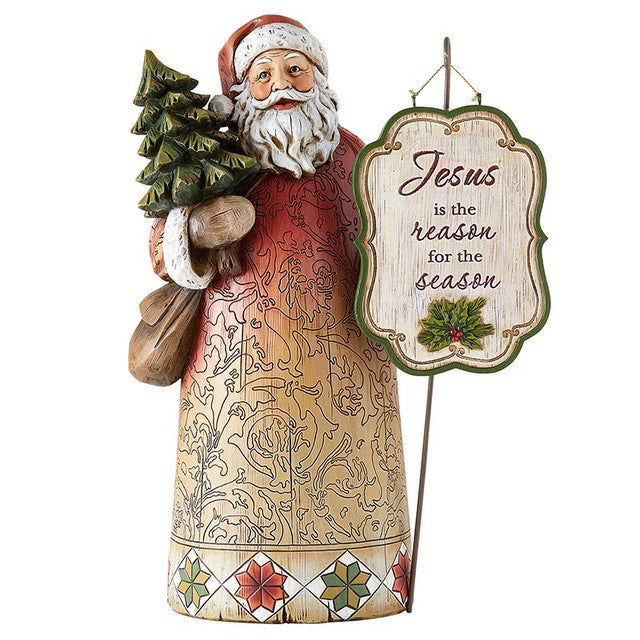 Joyful Santa Figurine