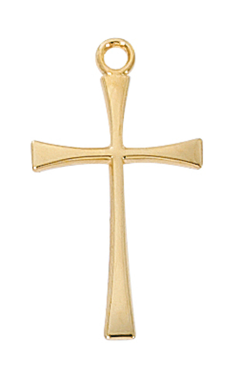 Gold Cross on 16-18" Chain