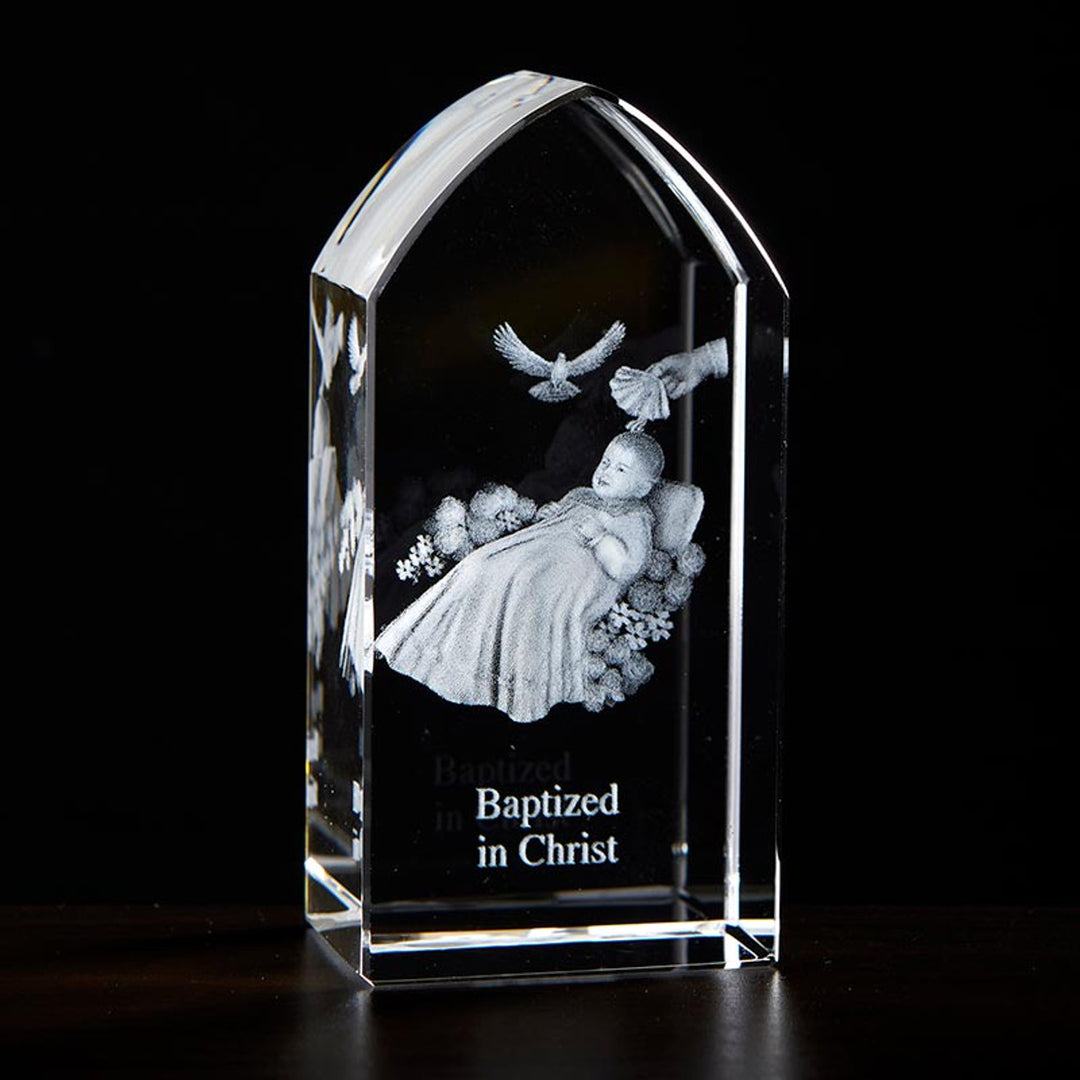3.25" Baptism Etched Glass