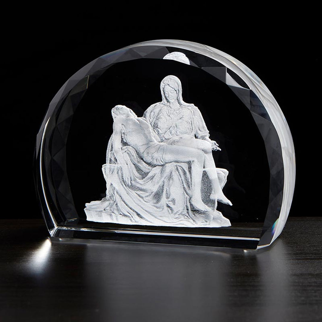 Pieta Etched Glass