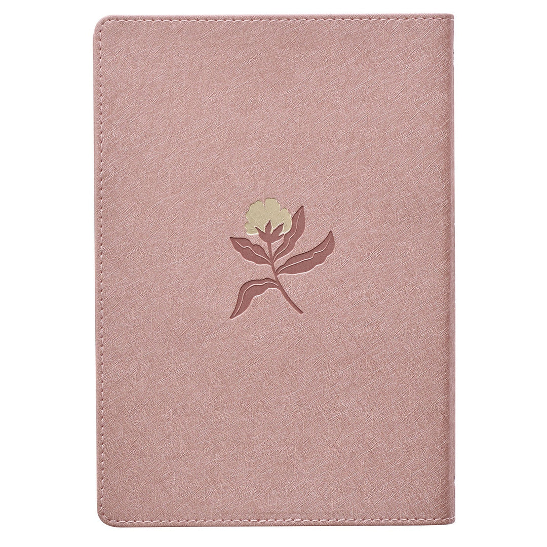 Sufficient Grace Pearlescent Dusty Rose Faux Leather Classic Journal - 2 Corinthians 12:9