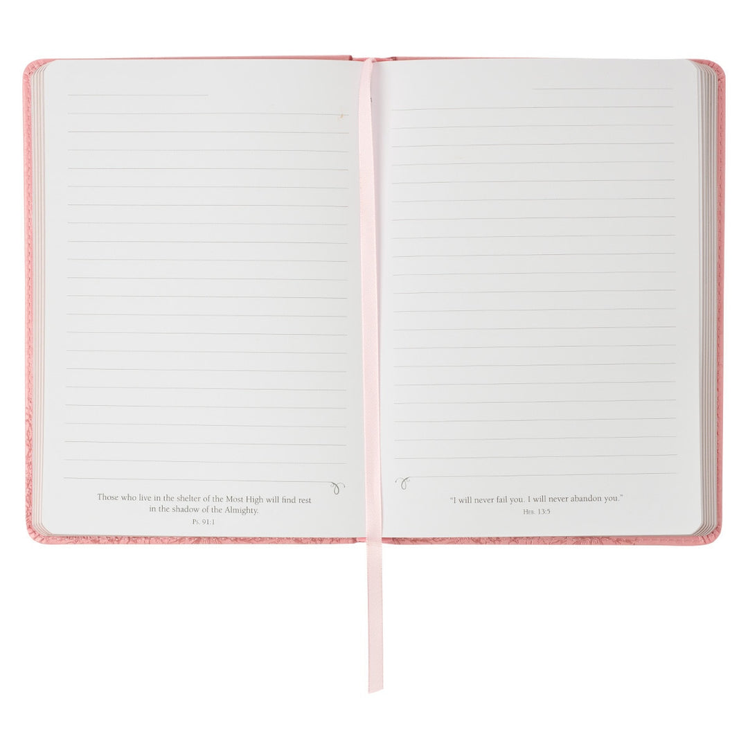 Joyful in Hope Pink Faux Leather Classic Journal - Romans 12:12