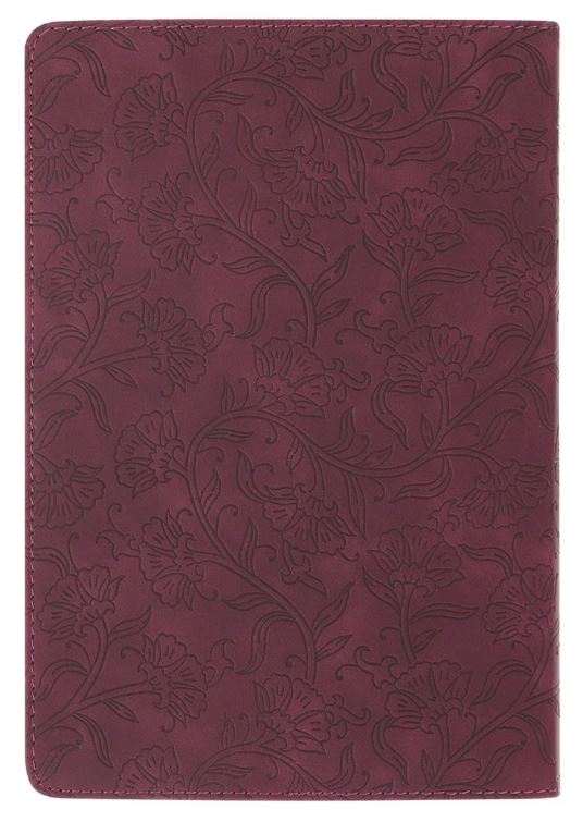 Things Are Possible Burgundy Faux Leather Classic Journal - Matthew 19:26