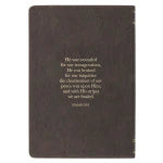 Amazing Grace Brown Crown of Thorns Classic Faux Leather Journal - Isaiah 53:3