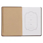 Amazing Grace Brown Crown of Thorns Classic Faux Leather Journal - Isaiah 53:3