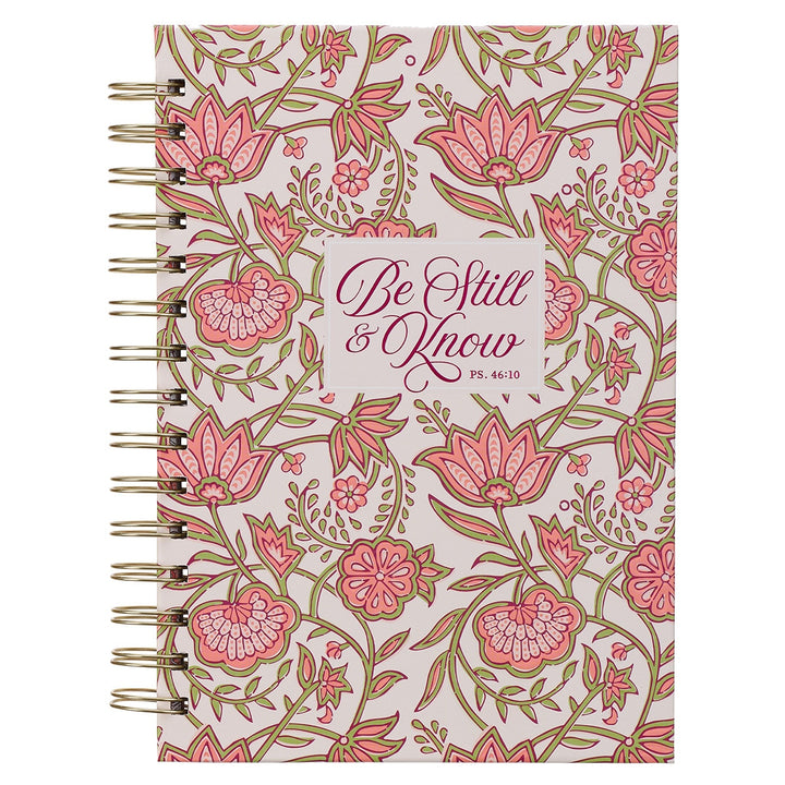 Be Still and Know Pink Spring Spiral Journal - Psalm 46:10