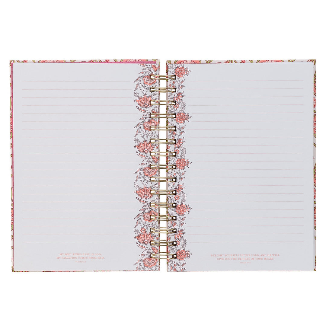 Be Still and Know Pink Spring Spiral Journal - Psalm 46:10