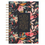 Hope and a Future Midnight Botanical Large Spiral Journal