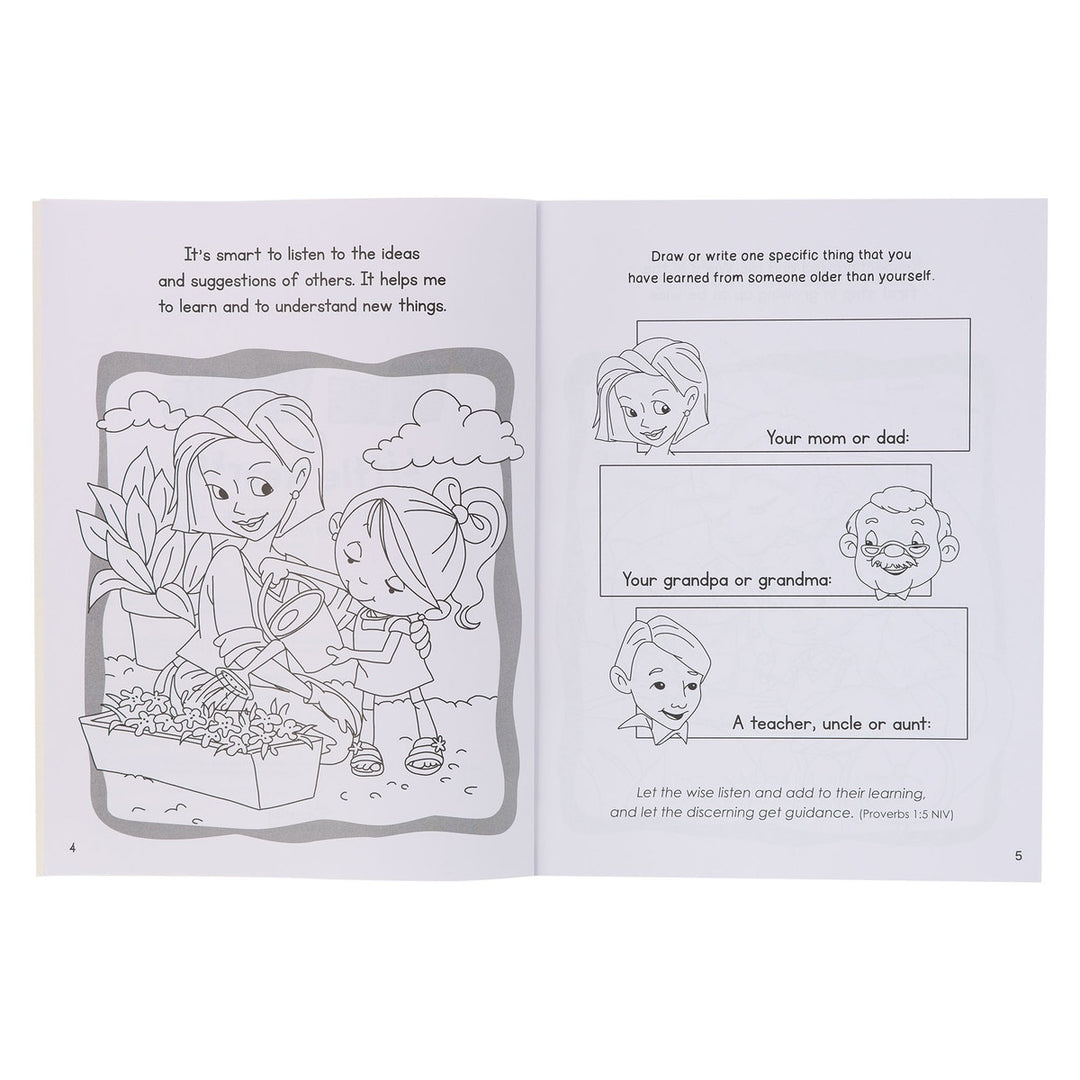 Wise Words for Little Hearts Coloring and Activity Book