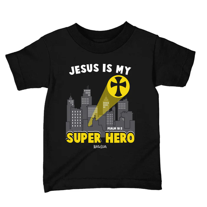 Jesus is My Super Hero Kids T-Shirt