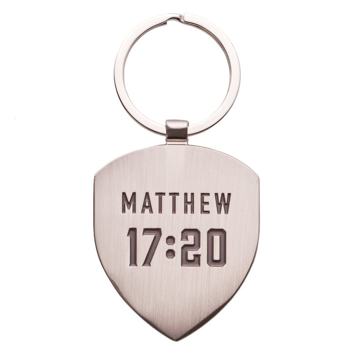 Faith Mountain Vista Metal Key Ring - Matthew 17:20