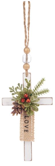 Farmhouse Cross Ornament