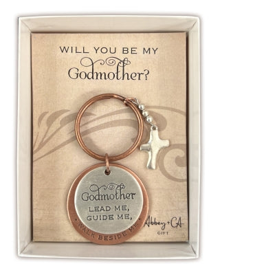 "Be my Godmother?" Key RIng Gift Box