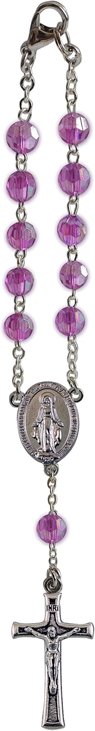 6mm Birthstone Auto Rosary