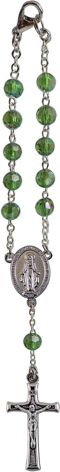 6mm Birthstone Auto Rosary