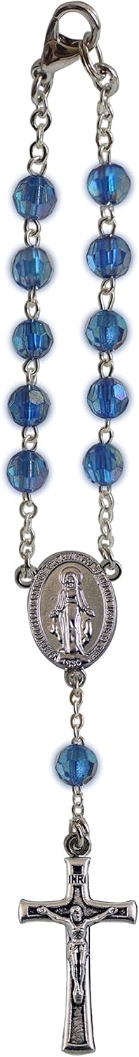 6mm Birthstone Auto Rosary