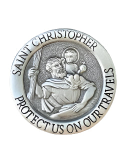 2" St. Christopher Protect Us Visor Clip