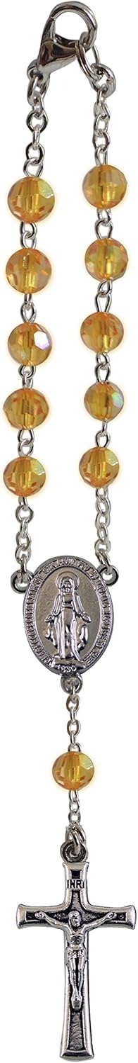 6mm Birthstone Auto Rosary