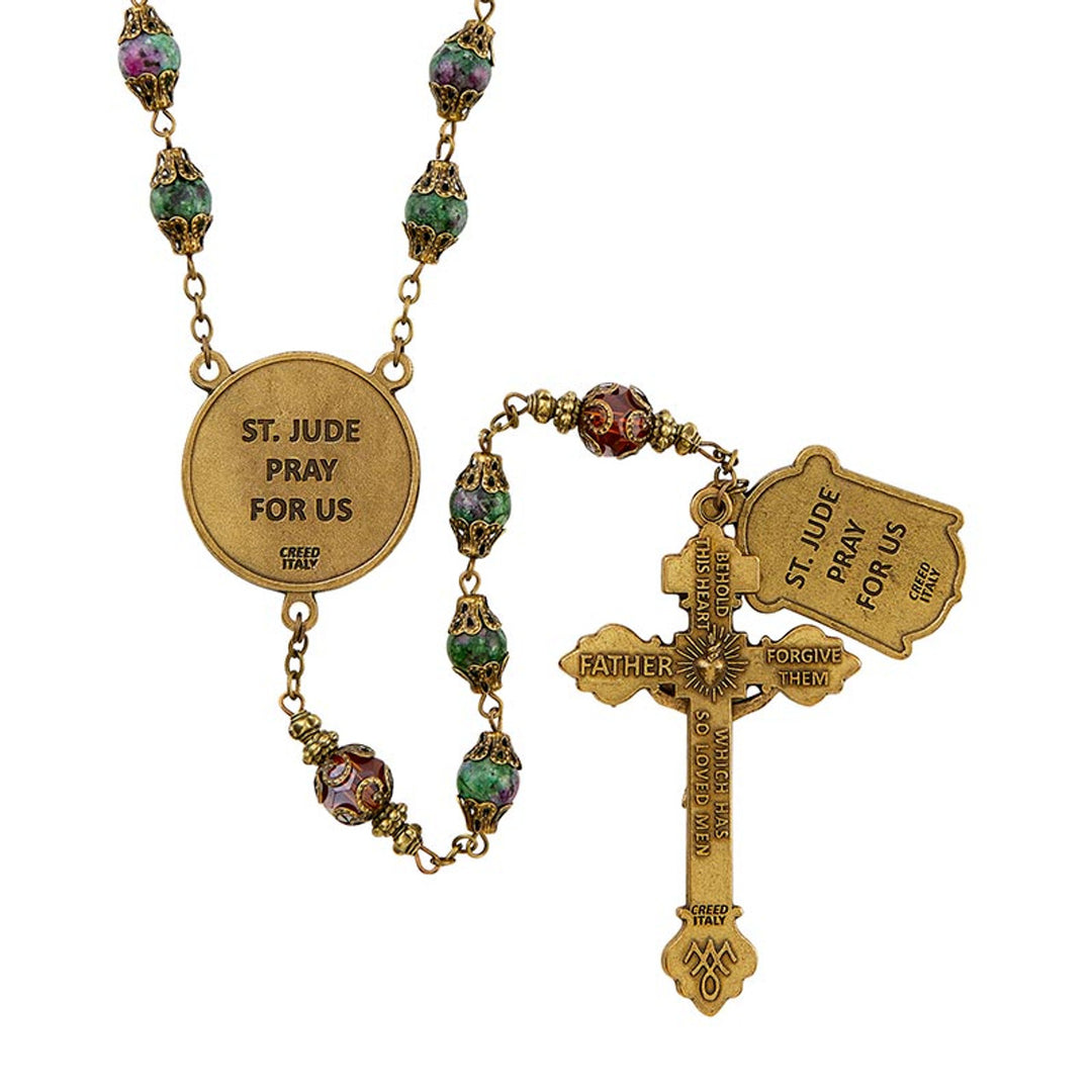 8mm St. Jude Vintage Rosary