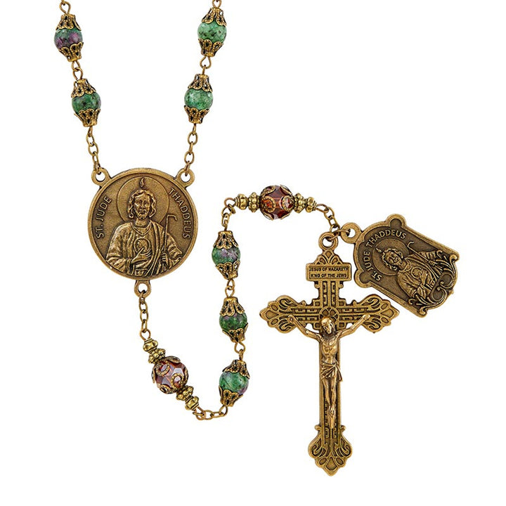8mm St. Jude Vintage Rosary