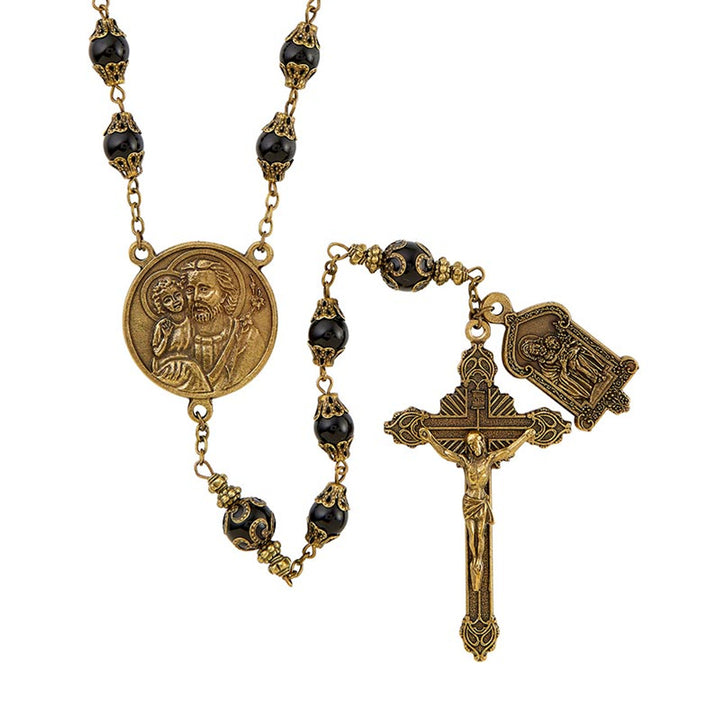 8mm St. Joseph Vintage Rosary