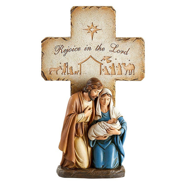 Rejoice Holy Family Cross Figure