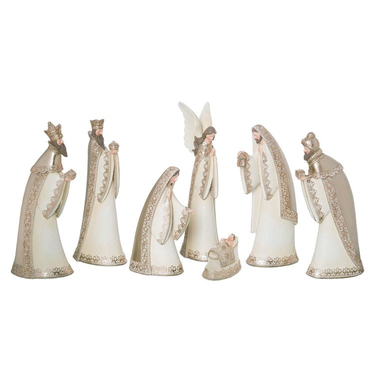 Lace Accent Nativity