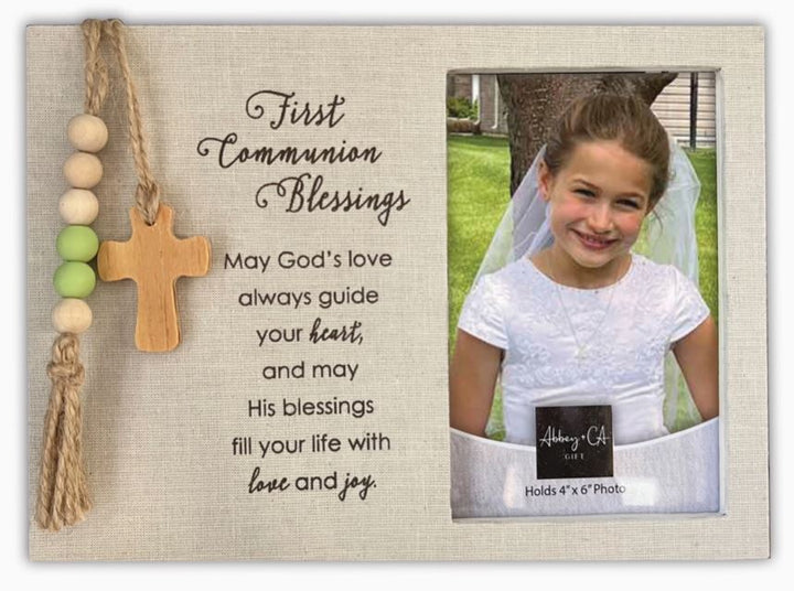 First Communion Frame With Beads