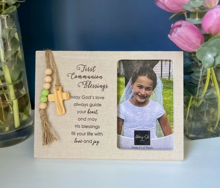 First Communion Frame With Beads