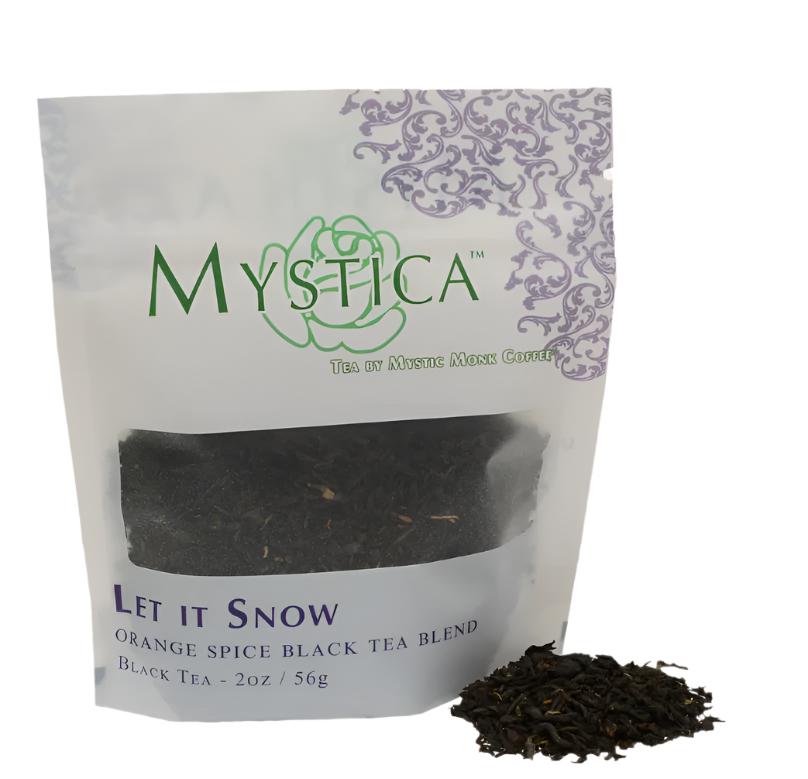 Mystic Monk Mystica Let It Snow Black Tea - 4oz Bag – The Cathedral ...