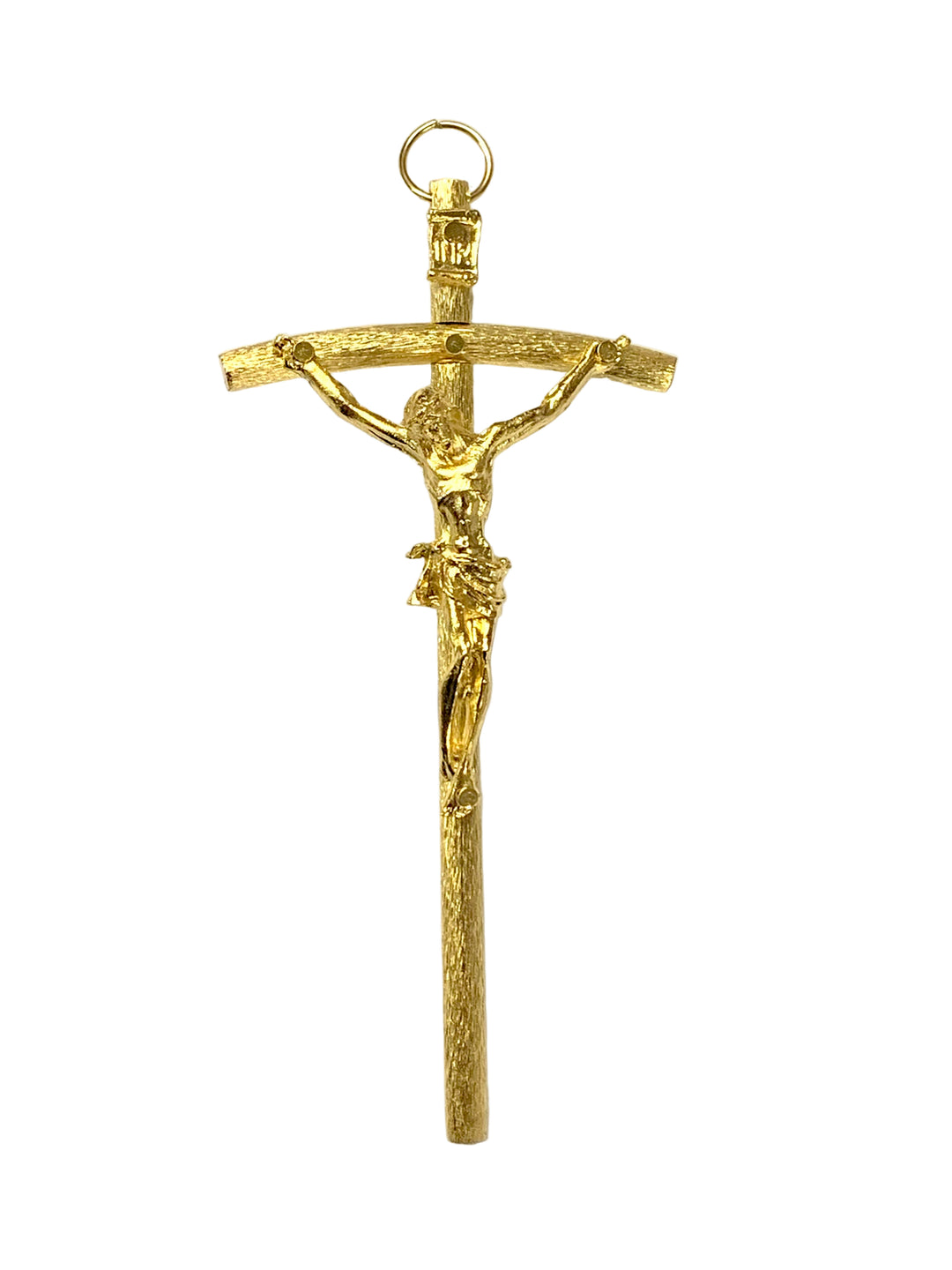 5" Metal Papal Wall Crucifix