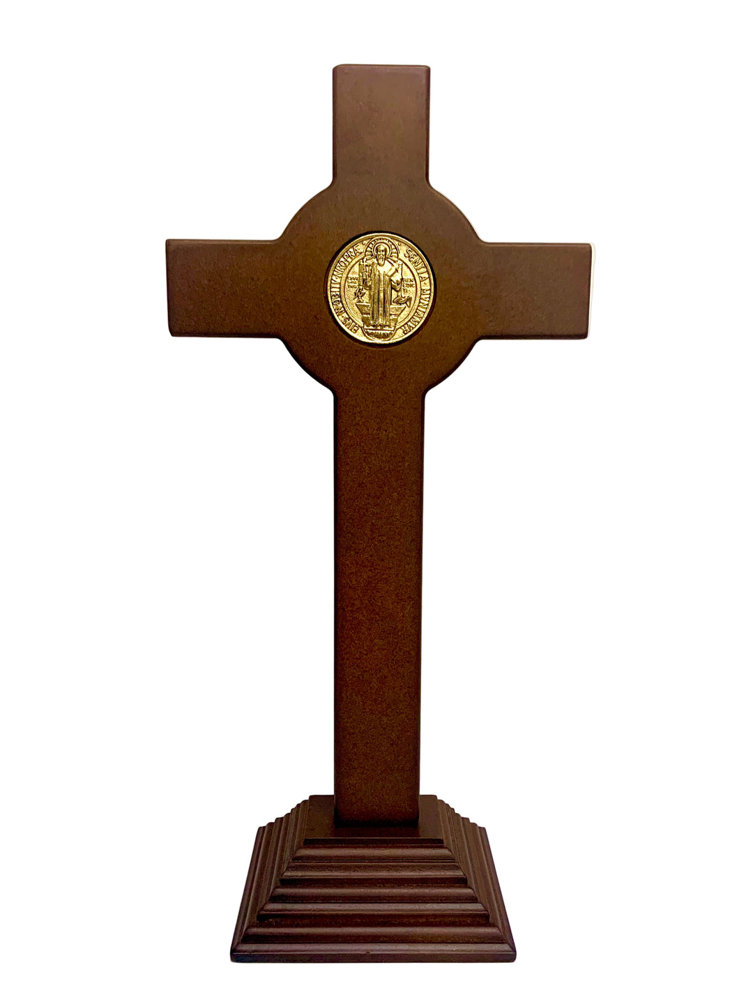 15" Wooden Our Lady of Guadalupe Standing Crucifix