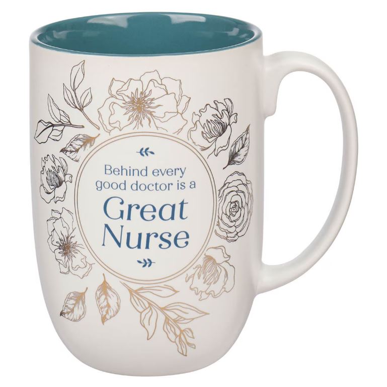 Mug Teal Great Nurse Phil 4:13