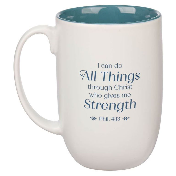 Mug Teal Great Nurse Phil 4:13