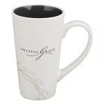 Amazing Grace White Crown of Thorns Ceramic Mug