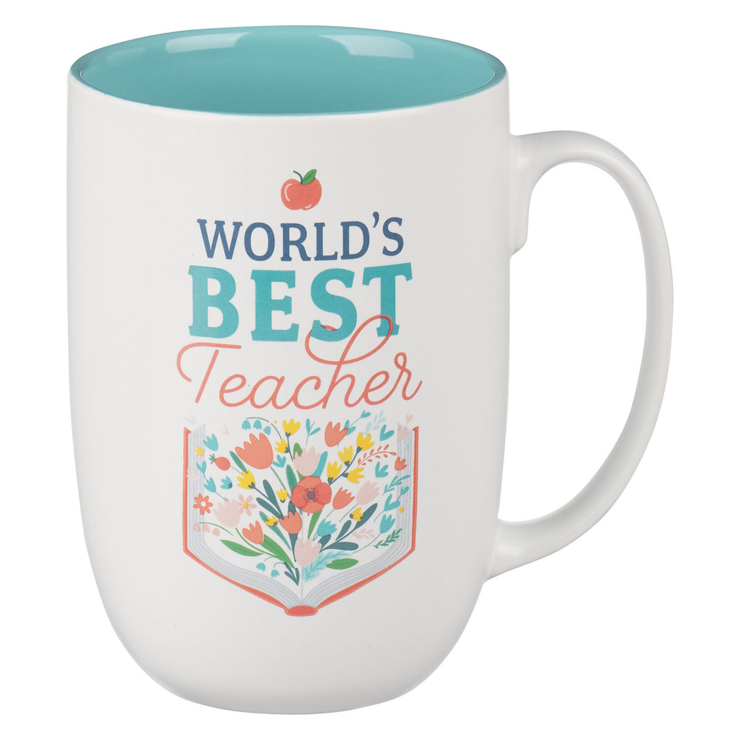 World's Best Teacher Ceramic Coffee Mug - Ecclesiastes 2:26