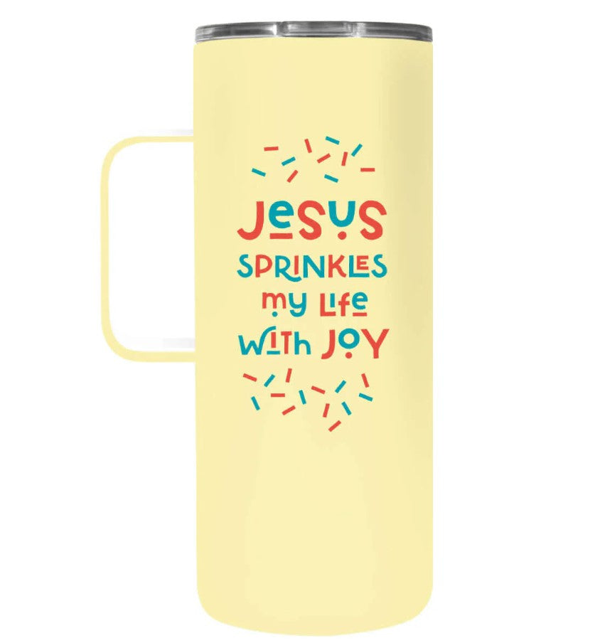 22 Oz Jesus Sprinkles Joy Stainless Steel Tumbler