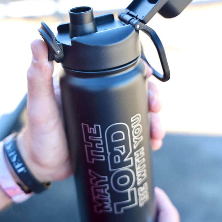 24 Oz May the Lord Be With You Stainless Steel Water Bottle