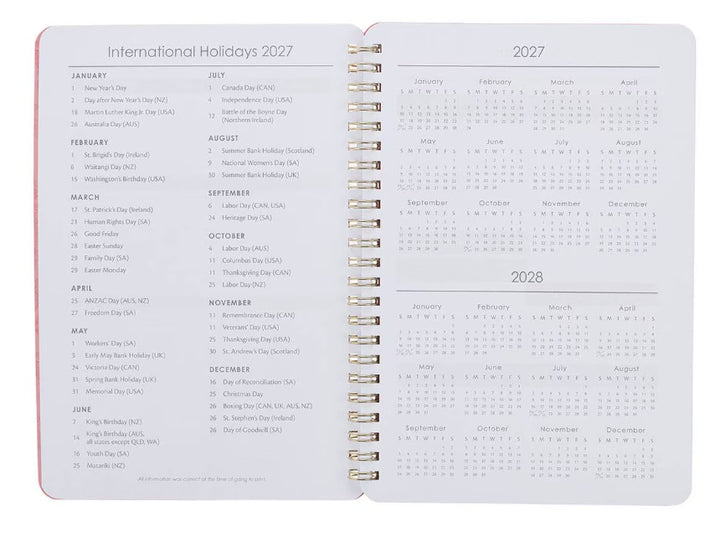 2027 Be Still and Know Spiral Weekly Planner - Psalm 46:10