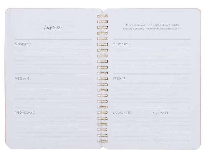 2027 I Know the Plans Spiral Weekly Planner - Jeremiah 29:11