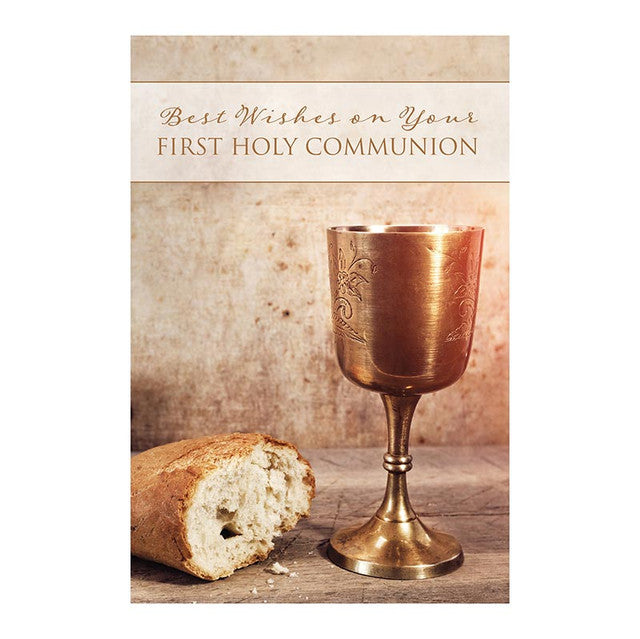 Best Wishes on Your First Holy Communion Card