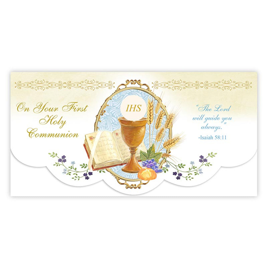 On Your First Holy Communion Money Holder Card