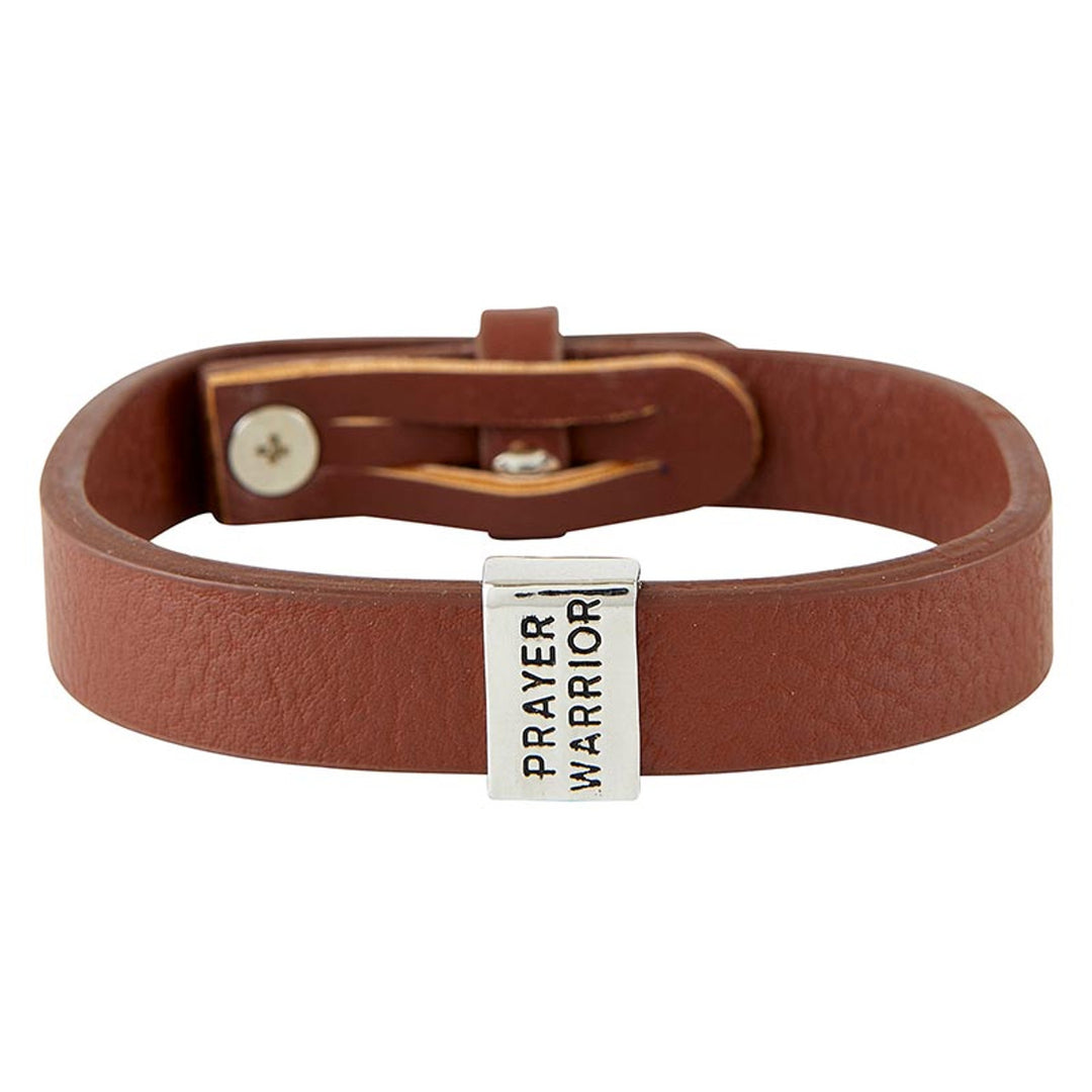 Prayer Warrior Leather Bracelet