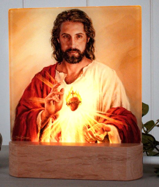 Tabletop Nightlight - Sacred Heart of Jesus