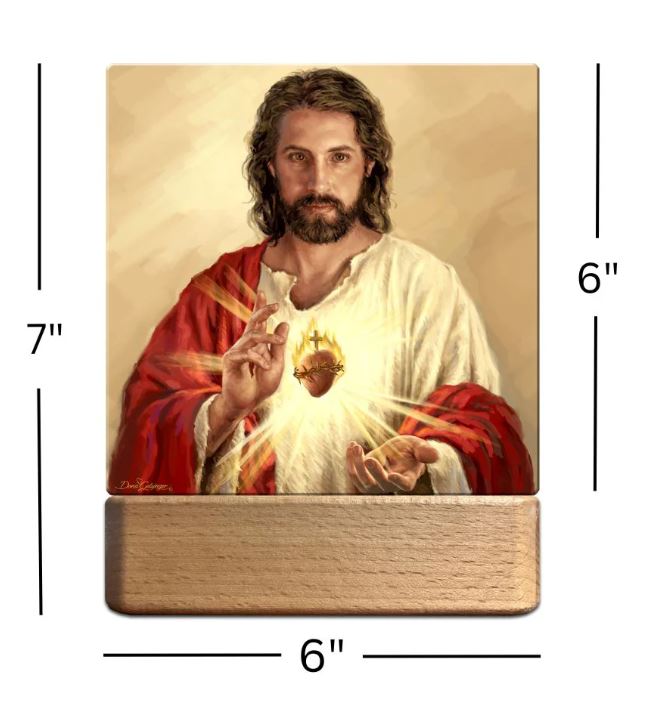 Tabletop Nightlight - Sacred Heart of Jesus