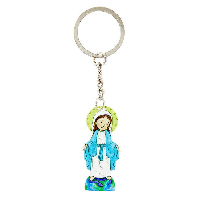 1.5" Our Lady of Grace Mini Saints Key Chain