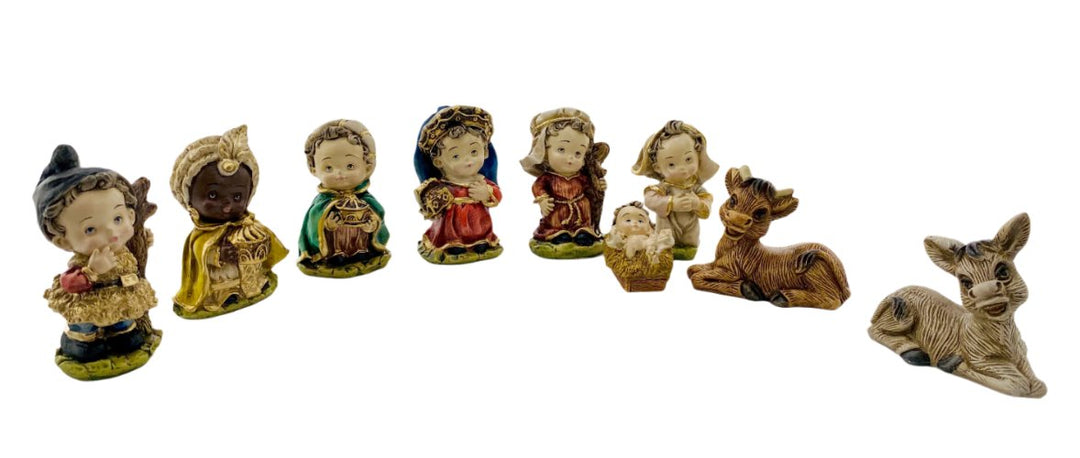 9 Piece Baby Style Nativity Set