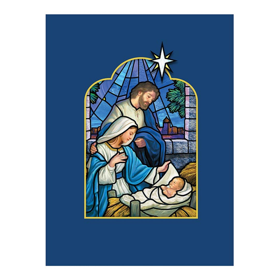 Holy Family Nativity Pop Up Card