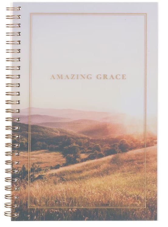 Amazing Grace PVC Cover Spiral Notebook - Isaiah 53:3
