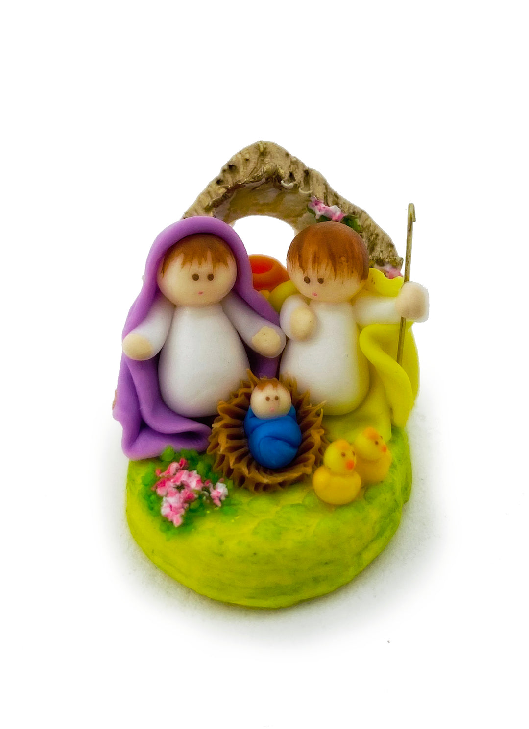 1" Handmade Mini Nativity - Pollitos